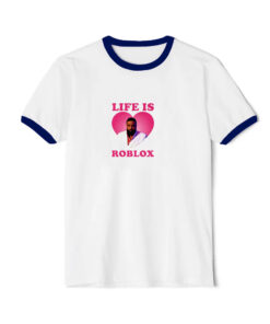 life Is Love Roblox Dj Khaled Ringer Navy Tee