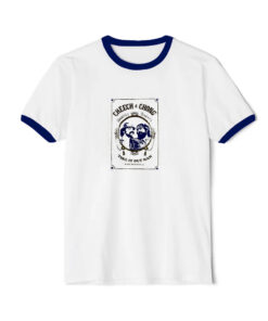 Cheech and Chong Quality Supers Toke It Out Man Ringer Navy Tee