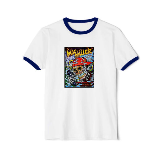 Mac Miller Blue Slide Park Tour Ringer Navy Tee