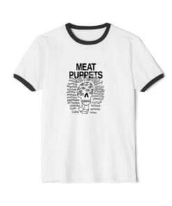 Meat Puppets Art Love Logo Ringer Black Tee