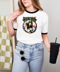 Stevie Nicks Fleetwood Mac Rock Band Unisex Ringer Tee
