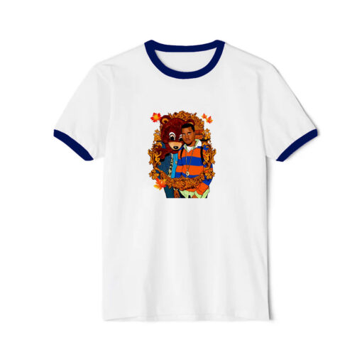 Vintage Kanye West College Dropout Ringer Navy Tee