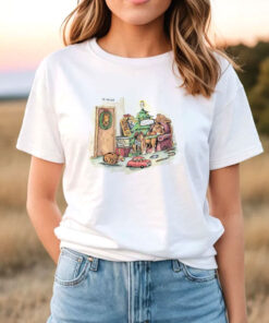 Vintage 90s The Far Side Christmas Dogs Holida T Shirt