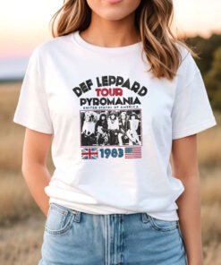 Def Leppard 1983 USA Pyromania Tour T Shirt