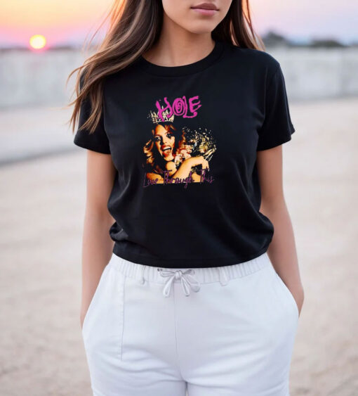 Hole Band Live Through This Black T Shirt