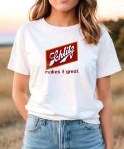 Schlitz Makes It Great Beer T Shirt