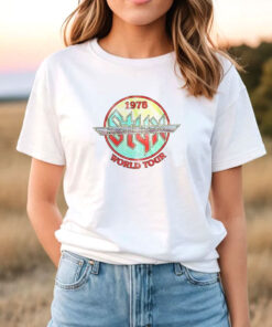 Styx Circle 1978 World Concert Tour T Shirt