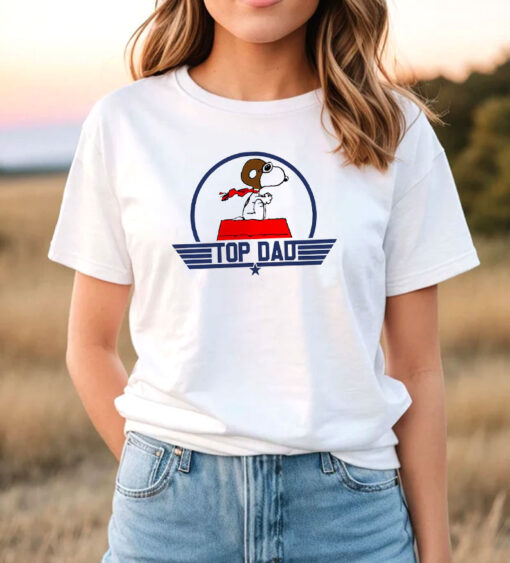 Top Dad Father Snoopy T Shirt