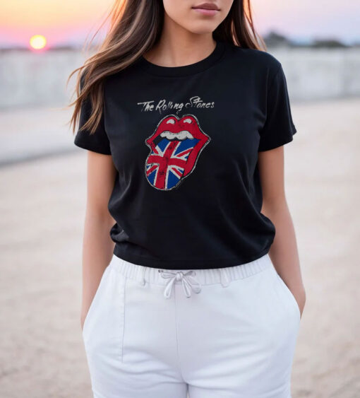 Union Jack Tongue Rolling Stones T Shirt
