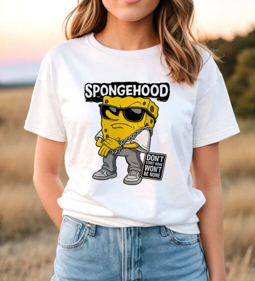 SpongeBob Spongehood Hiphop T Shirt