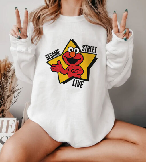 Vintage 90s Sesame Street Live Elmo Jim Henson Sweatshirt