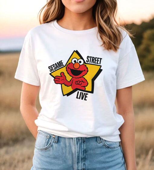 Vintage 90s Sesame Street Live Elmo Jim Henson T Shirt