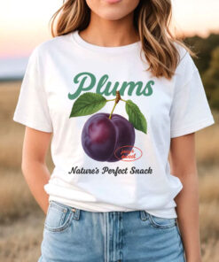 Vintages Plums Retro Fruit Lover T Shirt