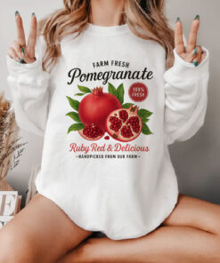Vintages Retro Pomegranate Fruit Lover Sweatshirt
