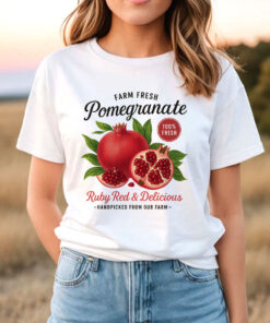 Vintages Retro Pomegranate Fruit Lover T Shirt