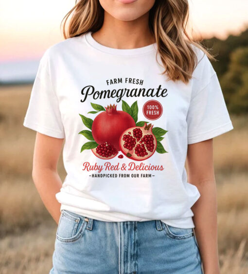 Vintages Retro Pomegranate Fruit Lover T Shirt