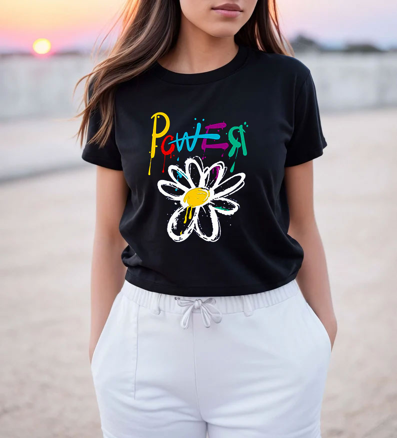 G Dragon Power Letter Graffiti T Shirt