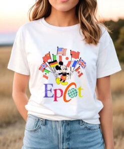 Mickey Flags of Nations Vintage T-Shirt