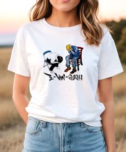 Van Gogh And Ikari Shinji Evangogh T-Shirt