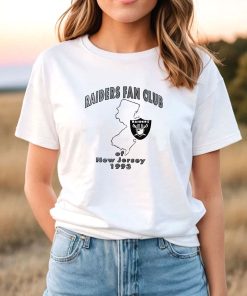Vintage Raiders Fan Club Of New Jersey 1993 T-Shirt